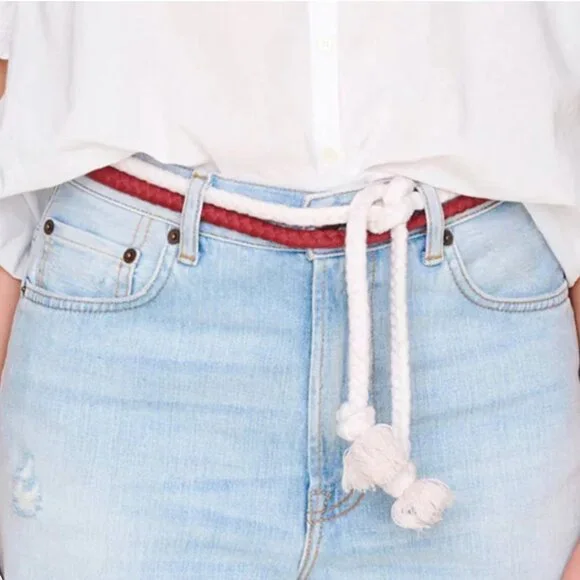 NWT Xirena Havana Rope Belt in Redwood